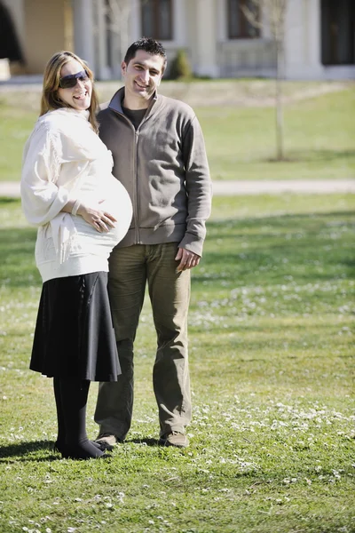 Boldog terhesség — Stock Fotó