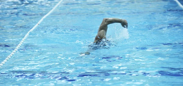 Úszni a medence — Stock Fotó