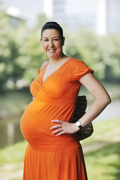 Gelukkig zwangerschap — Stockfoto