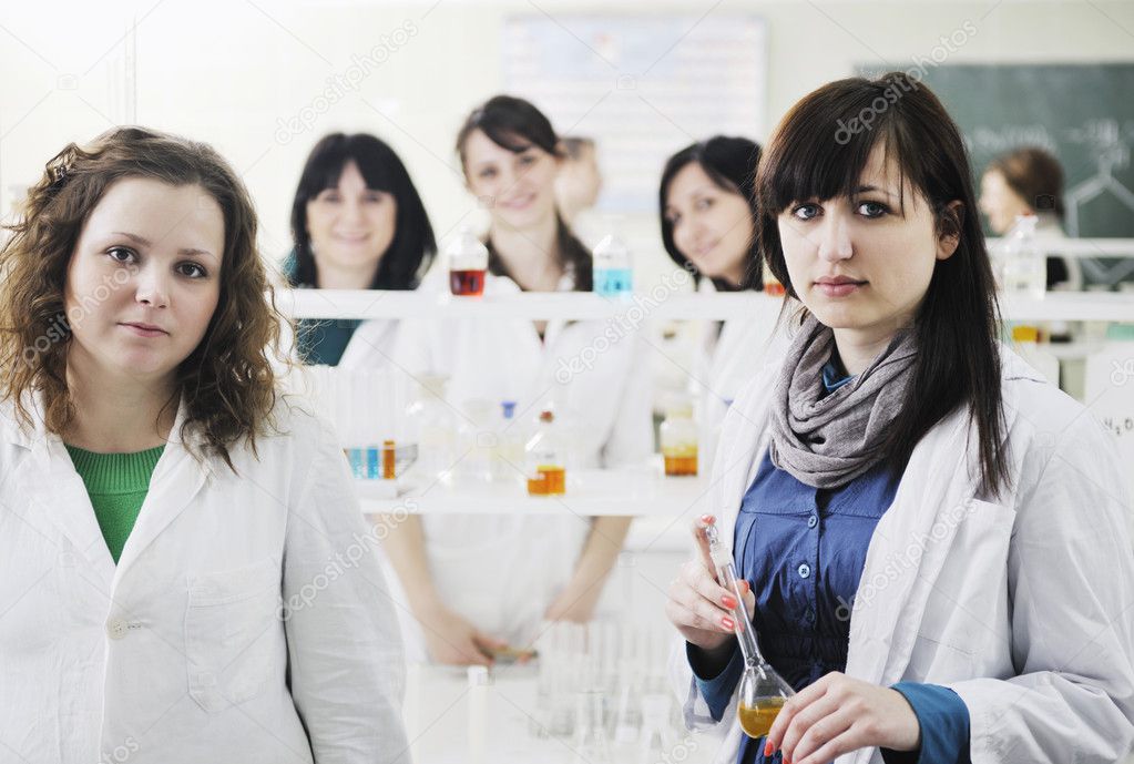 group in lab
