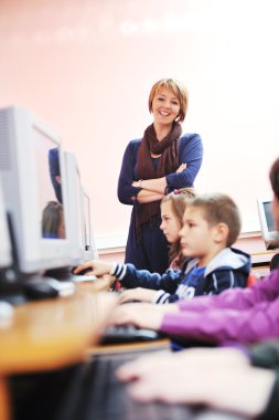 It education with children in school clipart