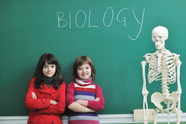 Μάθηση βιολογίας στο σχολείο — Φωτογραφία Αρχείου