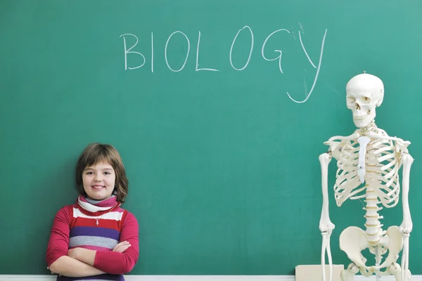 Lära sig biologi i skolan — Stockfoto