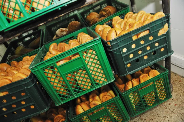 Production d'usine de pain — Photo