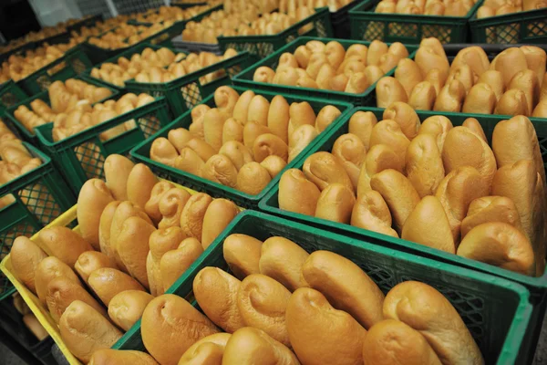 Producción de la fábrica de pan — Foto de Stock