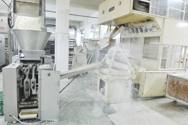 Produzione della fabbrica del pane — Foto Stock