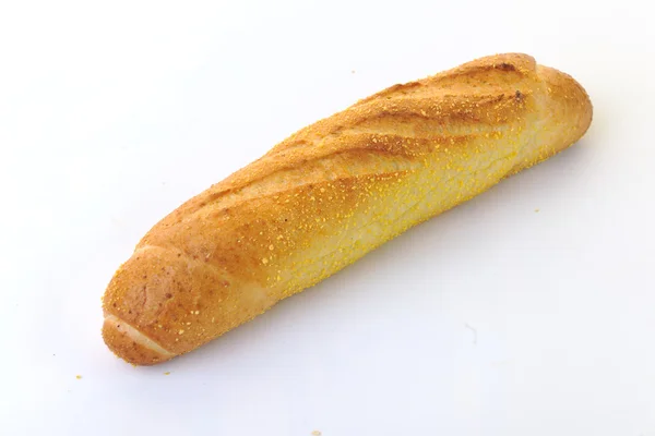 Izole ekmek yemek — Stok fotoğraf