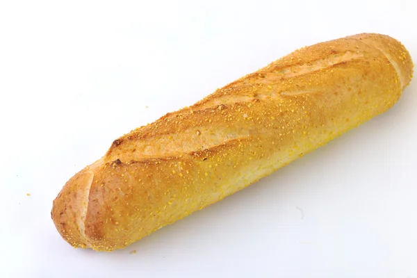 Świeże Jedzenie Chleb Zdrowy Produkt Izolowany Białym — Zdjęcie stockowe