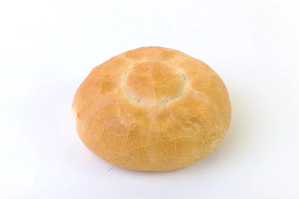 Brood eten geïsoleerd — Stockfoto