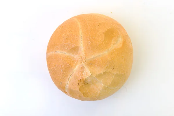 从白色中分离出来的新鲜面包食品健康产品 — 图库照片