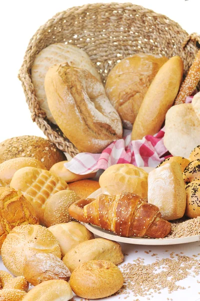 新鲜的面包食品集团 — 图库照片