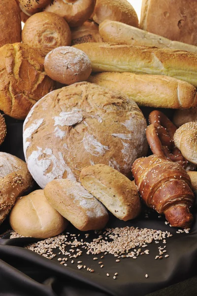 Taze ekmek gıda grubu — Stok fotoğraf