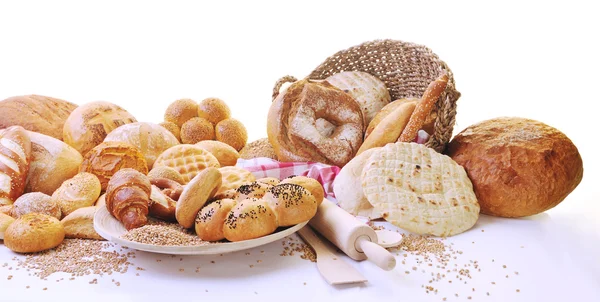 Группа свежего хлеба — стоковое фото