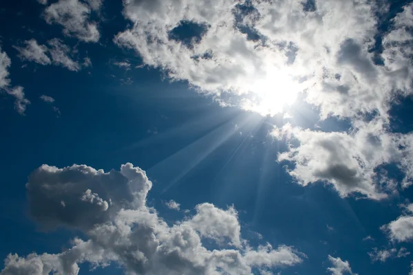 stock image Blue sky with white cumulus