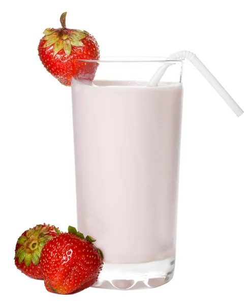 Färska strawberry milkshake — Stockfoto