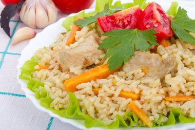 yakın çekim pilavı