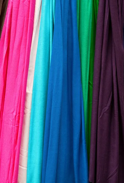 Amostras de tecido colorido — Fotografia de Stock