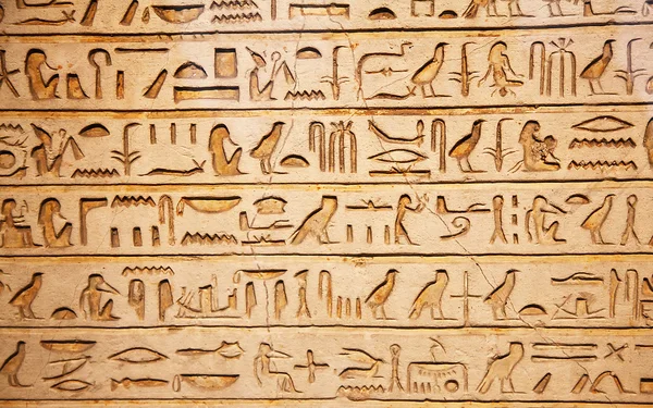 Jeroglíficos egipcios antiguos — Foto de Stock