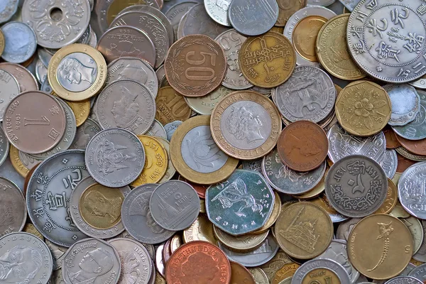 Фон монеты — стоковое фото