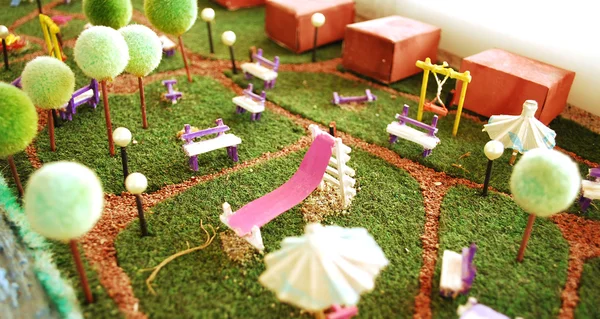 Садовая миниатюра — стоковое фото