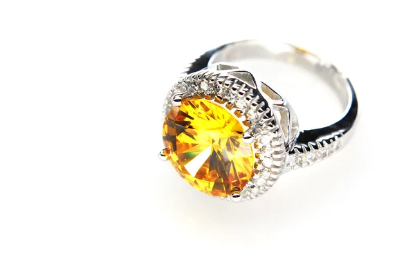 stock image Ring with orange stone