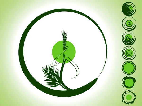Bambou vert — Image vectorielle