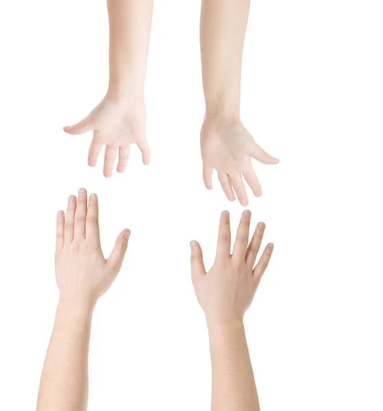 Hands isolated — Stock Photo, Image