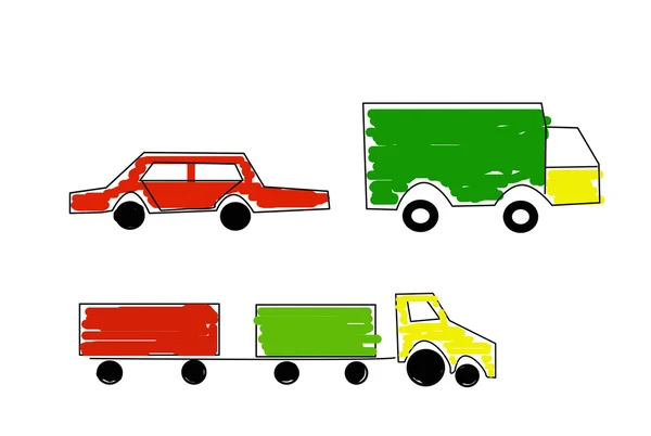 Фигура различных автомобилей — стоковое фото