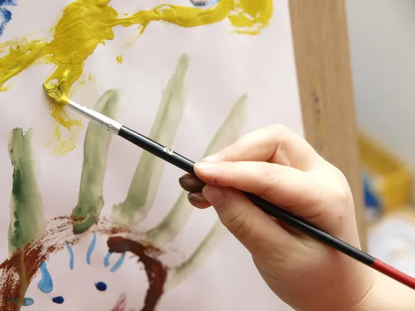 Детская живопись Стоковая Картинка