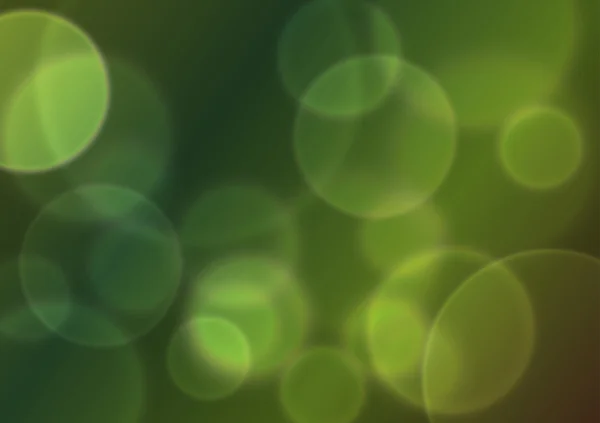 Grön bokeh abstrakt ljus bakgrund. Vektorillustration — Stock vektor