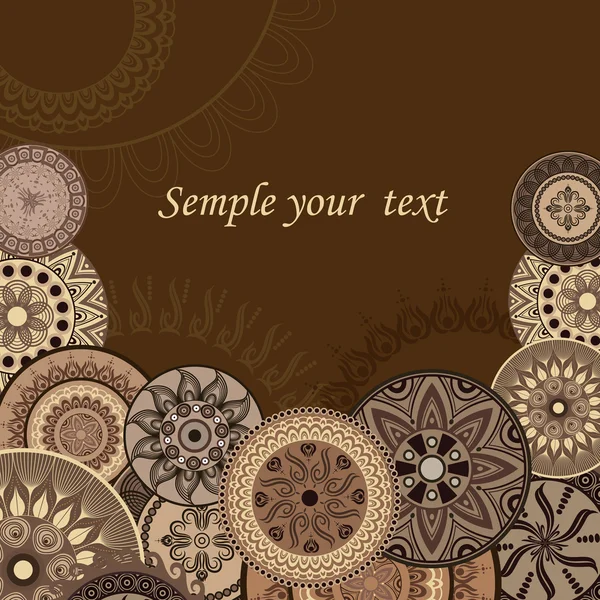 Carte postale chocolat — Image vectorielle