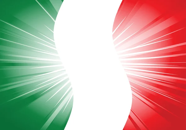 Abstracte Italiaanse vlag — Stockvector