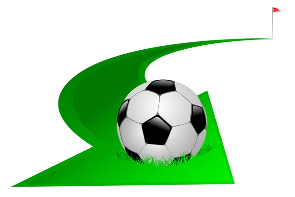 Flecha con pelota de fútbol Vectores de stock libres de derechos