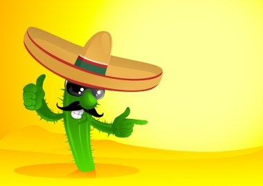 Mexican cactus clipart