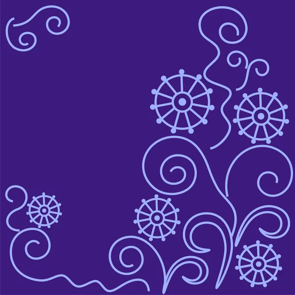Grußkarte in lila Farbe — Stockvektor