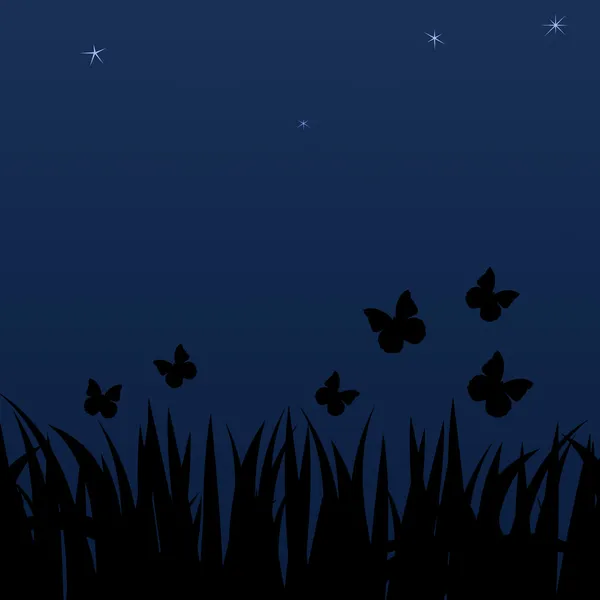 Balmy summer night Stock Vector