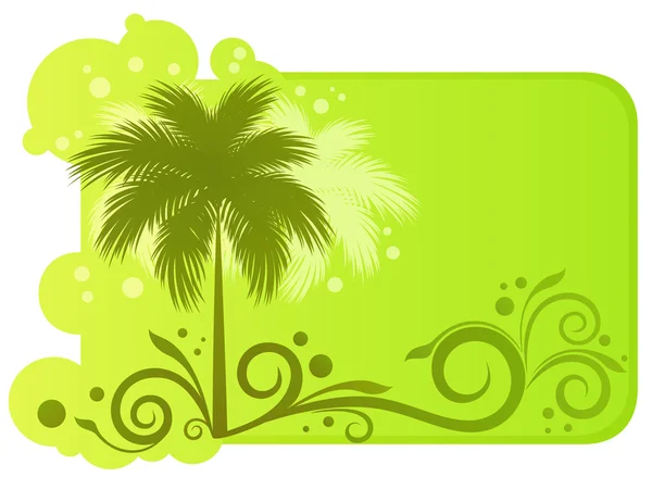Tropical banner — Stock Vector