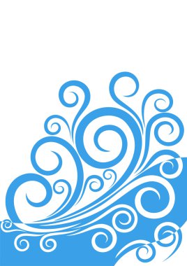 Abstract marine design clipart