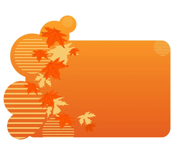 Abstracte herfst banner — Stockvector