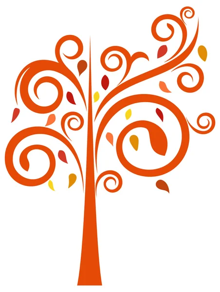 Φθινοπωρινό δέντρο — Διανυσματικό Αρχείο