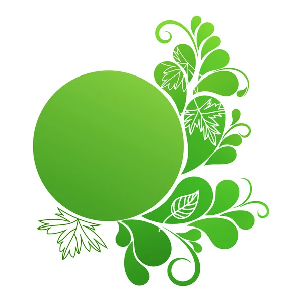 Banner em cores verdes — Vetor de Stock