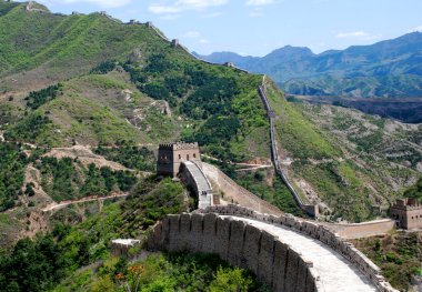 Great wall in Simatai clipart