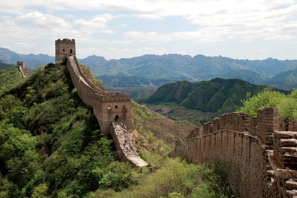 Velká čínská zeď v simatai — Stock fotografie