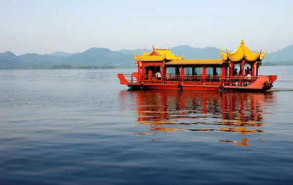 Xihu sjön på morgonen — Stockfoto