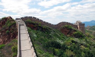 Great wall of China in Simatai clipart