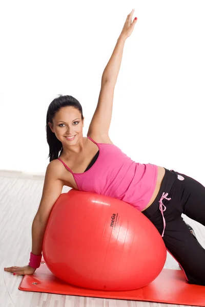 Mulher fazendo exercício de fitness — Fotografia de Stock
