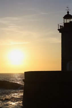 Deniz feneri günbatımı