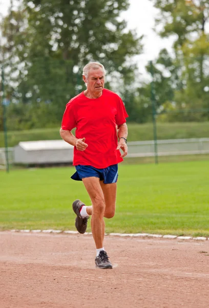 Starszy biegacz — Zdjęcie stockowe