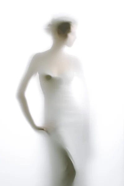 Silhueta feminina elegante — Fotografia de Stock