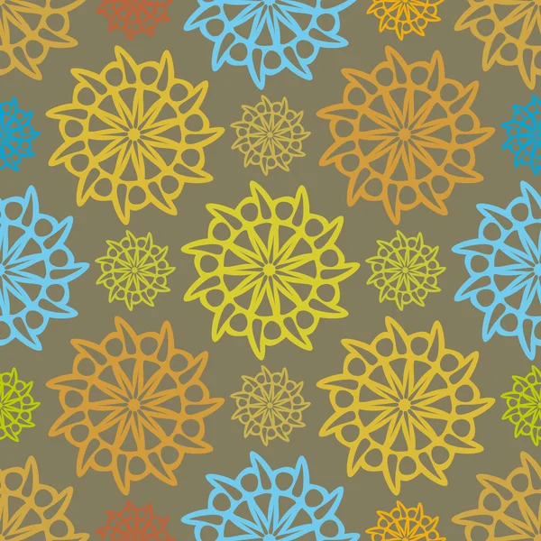 Floral abstrait motif sans couture — Image vectorielle